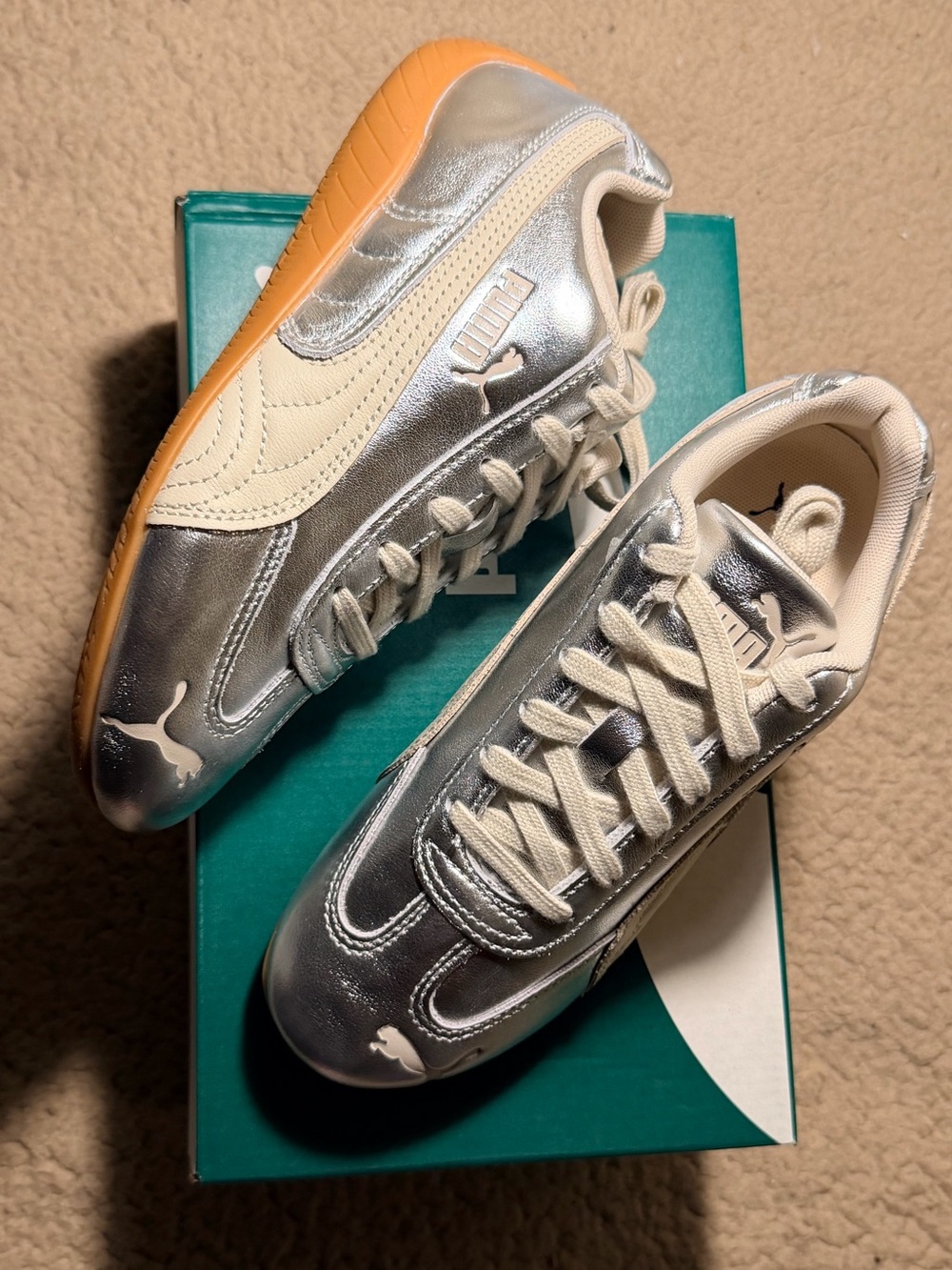 🤍New PUMA Speedcat Silver Sneakers🤍